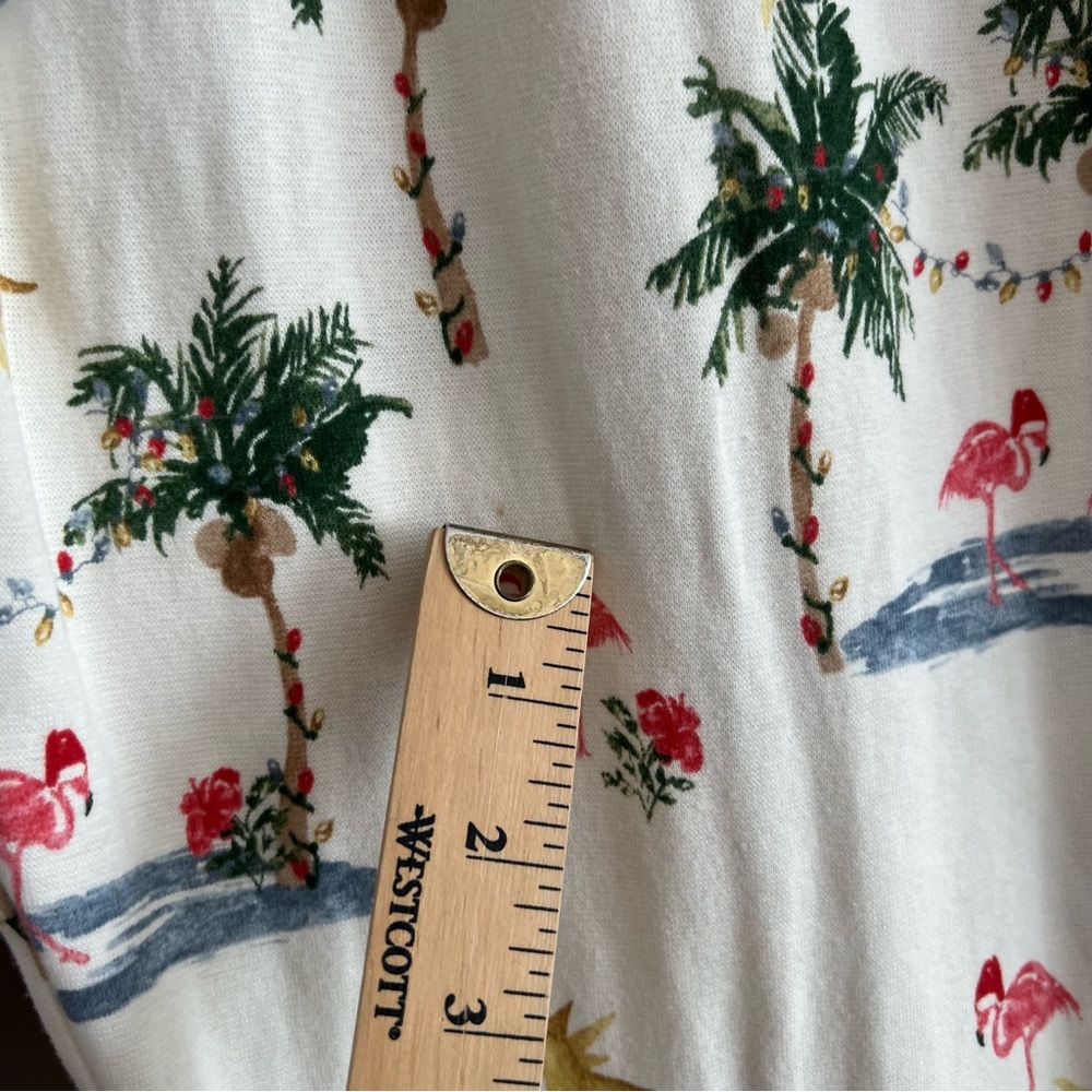 Burt’s Bees Baby Adult Tropical Christmas Flamingos PJ Lounge Pants XXL * Stains - Picture 9 of 16